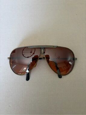 Harley-Davidson Men’s Brown Lens Silver Frame Aviator Sunglasses